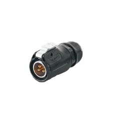 LP-20 Male 3 Pin Plug Connector - (Waterproof)