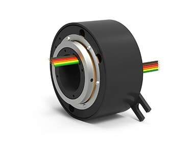 EST6 (AC4598-6), 6-Circuit Slip Ring, Through Bore, under 50 Mbps