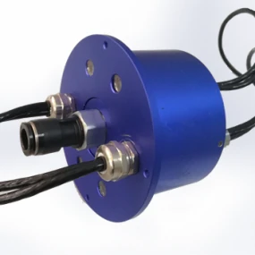 Elektro-Pnomatik Slipring 4-Channel, 50A & Q12 Hybrid Slip Ring